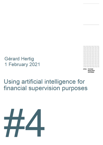 Using artificial intelligence for financial services and supervision
